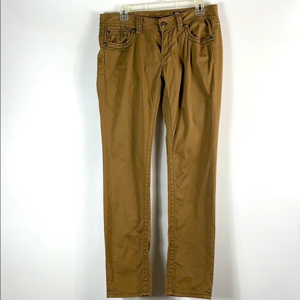Miss Me Golden Brown Skinny Jeans 31